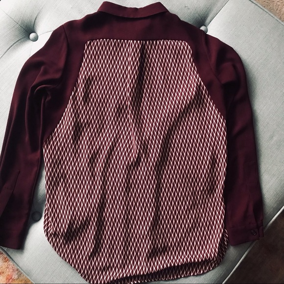 THE KOOPLES  women’s color of the season burgundy long sleeve button shirt - Picture 10 of 16